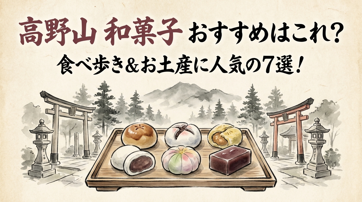 高野山 和菓子 おすすめはこれ?食べ歩き&お土産に人気の7選!