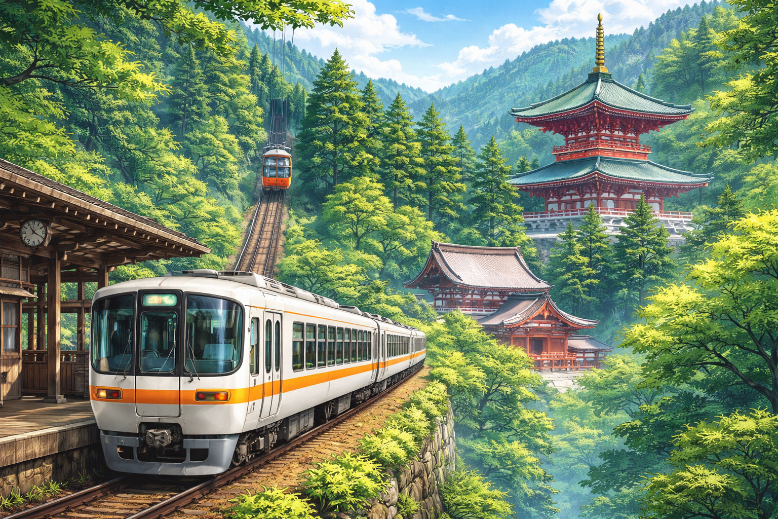 高野山へ電車でアクセスする基本ルート