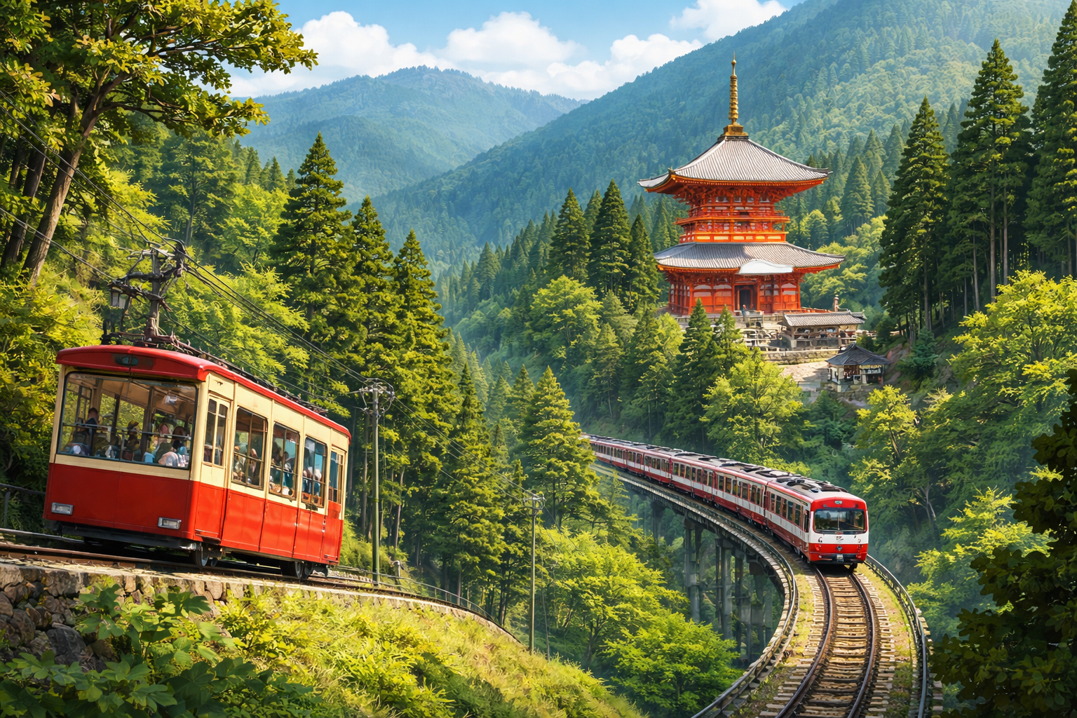 高野山へのアクセスは電車とケーブルカーの組み合わせが一番おすすめ!