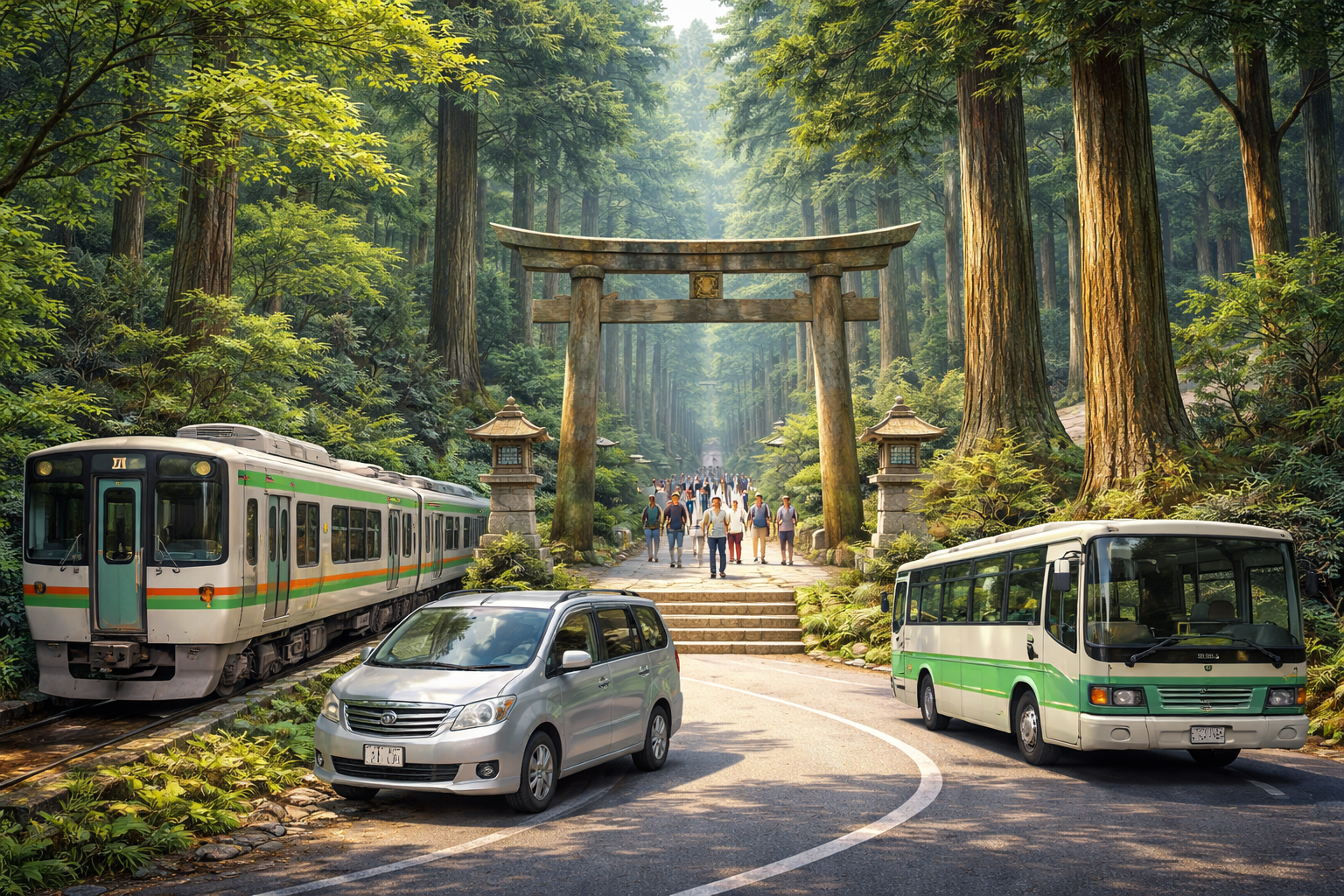 高野山奥の院へは電車とバスが便利！車でもアクセス可能です