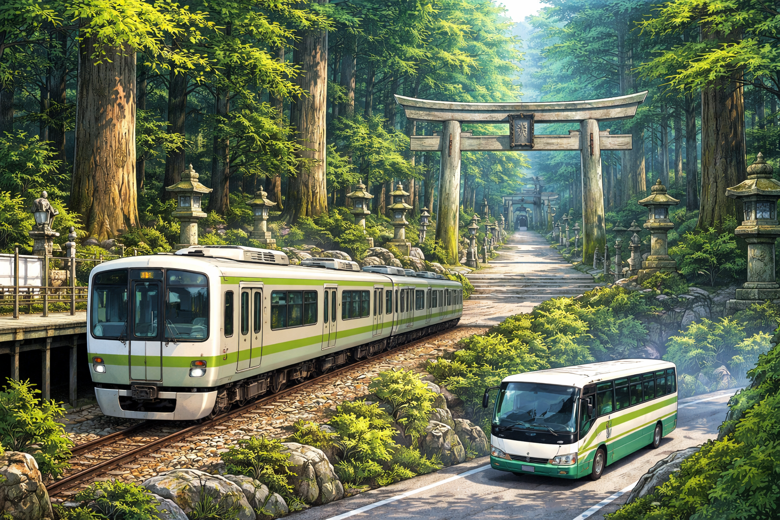 電車とバスでのアクセスが推奨される理由