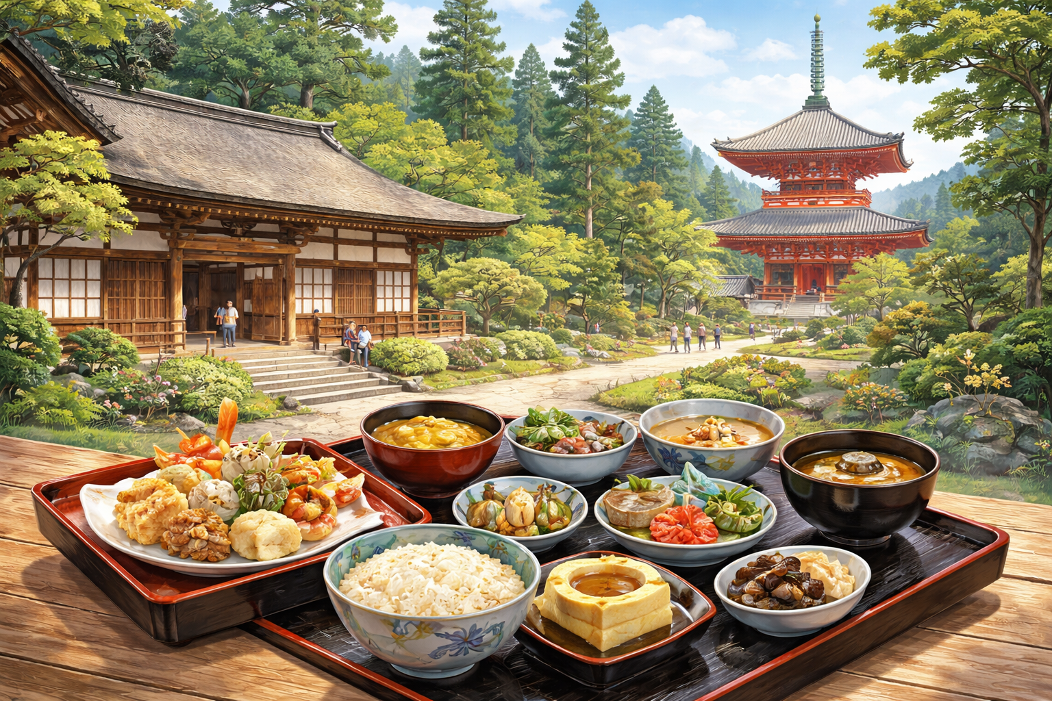 高野山の宿坊は日帰りで精進料理を楽しめます!